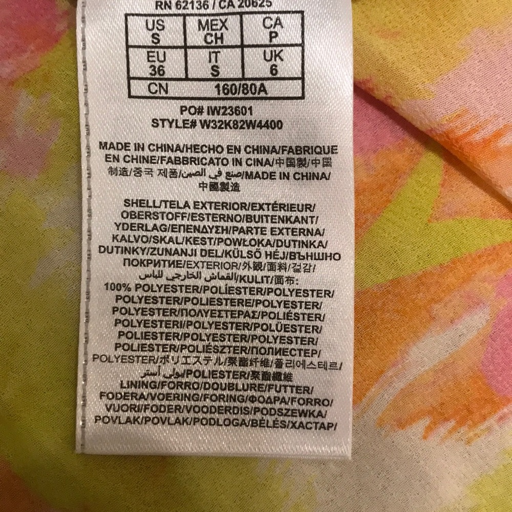 NWT Guess asymmetrical chiffon dress S - Picture 7 of 7